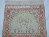 Antique Hereke Persian Ozipek Silk Wall Carpet – Full View, 56×47 cm with Tassels | Kingdom of Antique Arts