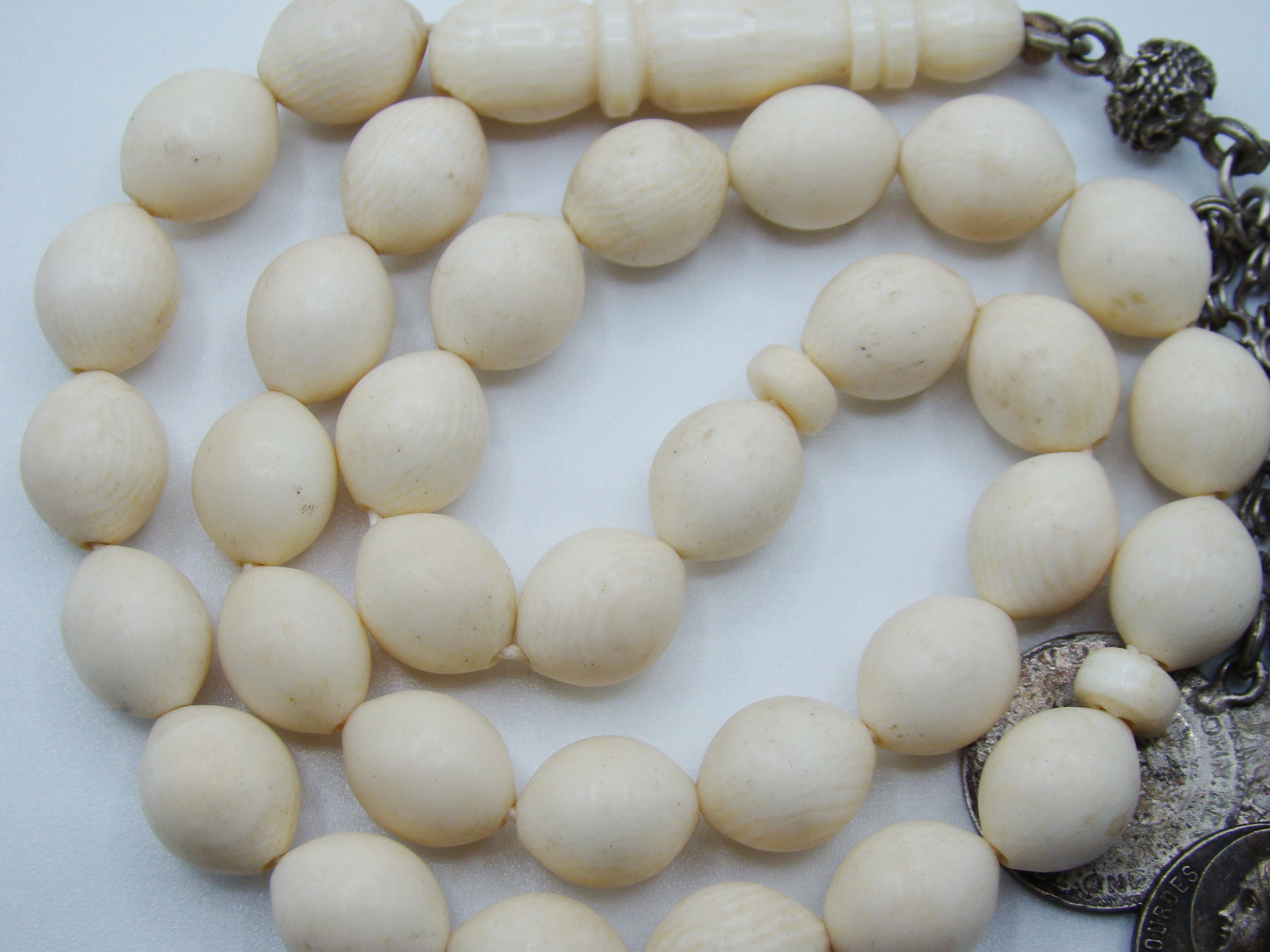 Antique Natural Elephant Ivory Rosary - Kingdom of Antique Arts