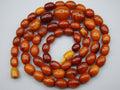 Antique Baltic egg yolk Natural Amber Necklace - Kingdom of Antique Arts