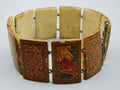 Antique Natural Bone Bracelet with Enamel - Collection Piece - Kingdom of Antique Arts