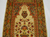 Close-up Detail – Antique Turkish Hereke Silk Wall Carpet, Multi-Signed, Pure Silk on Silk | Kingdom of Antique Arts