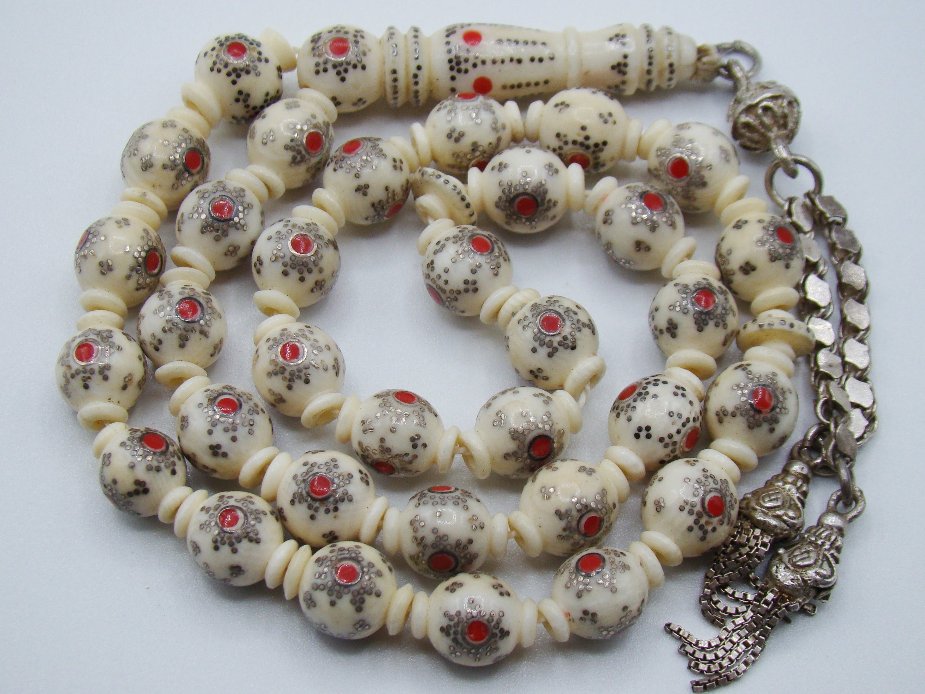 Antique Natural Elephant Ivory Rosary - Kingdom of Antique Arts