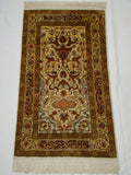 Antique Turkish Hereke Silk Wall Carpet – Arabic Calligraphy, Multi-Signed, Pure Silk on Silk | Kingdom of Antique Arts