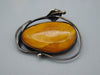 Antique Baltic Natural Amber Sterling Silver Brooch - Kingdom of Antique Arts