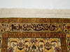 Second Signature Detail – Antique Turkish Hereke Silk Wall Carpet, Rare Multi-Signed with Arabic Writing | Kingdom of Antique Arts