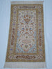 Full View – Antique Turkish Hereke Silk Wall Carpet, 118×58 cm with Tassels, Museum Quality | Kingdom of Antique Arts