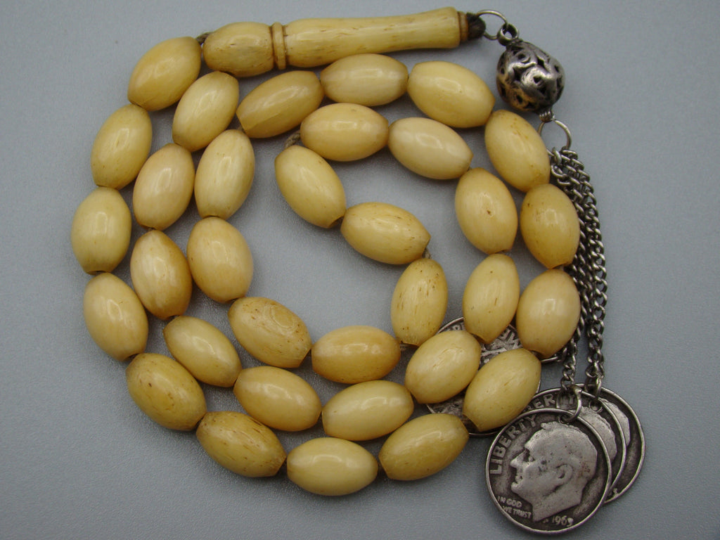 Antique Natural Bone Rosary - Kingdom of Antique Arts