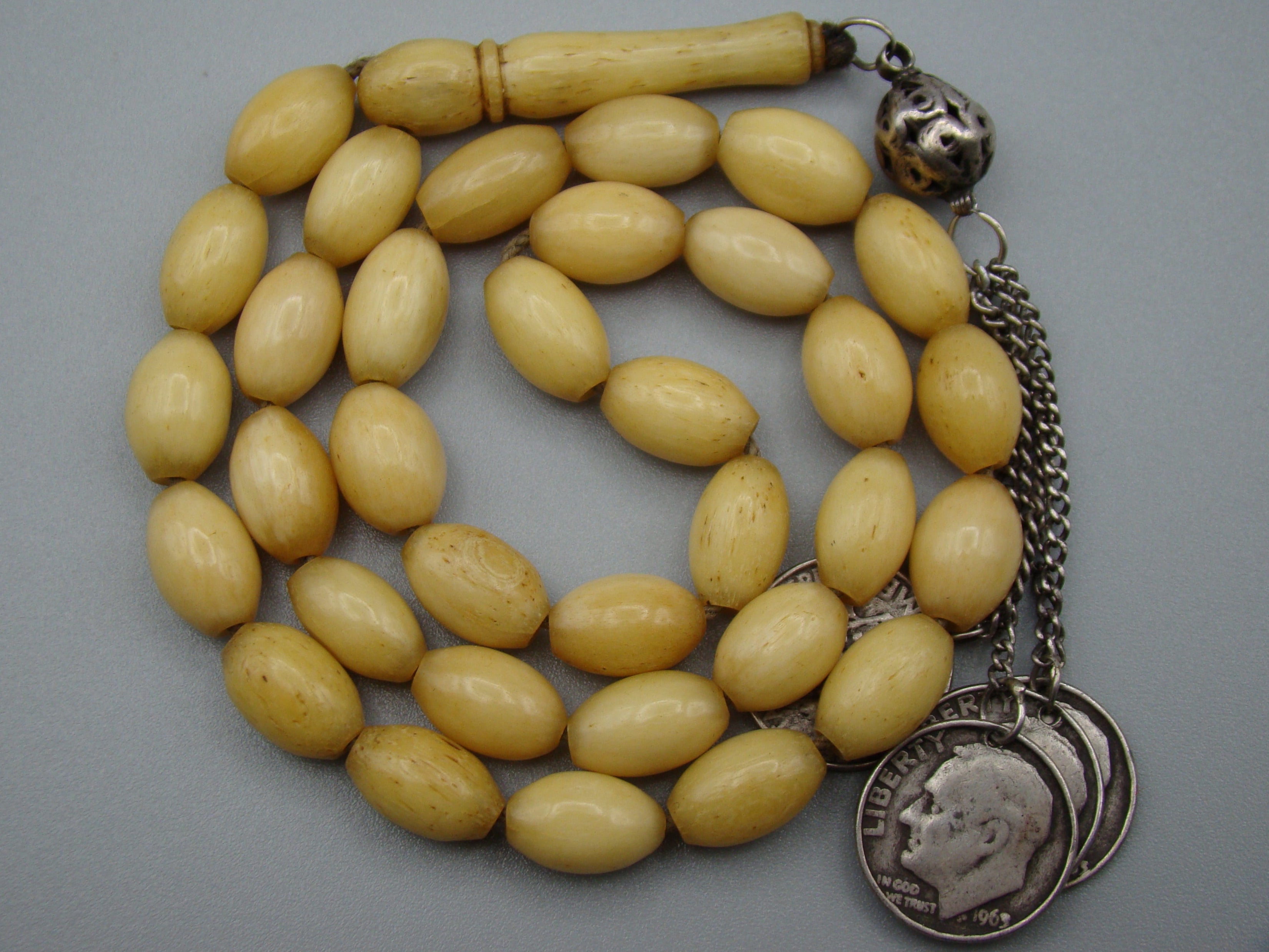 Antique Natural Bone Rosary - Kingdom of Antique Arts