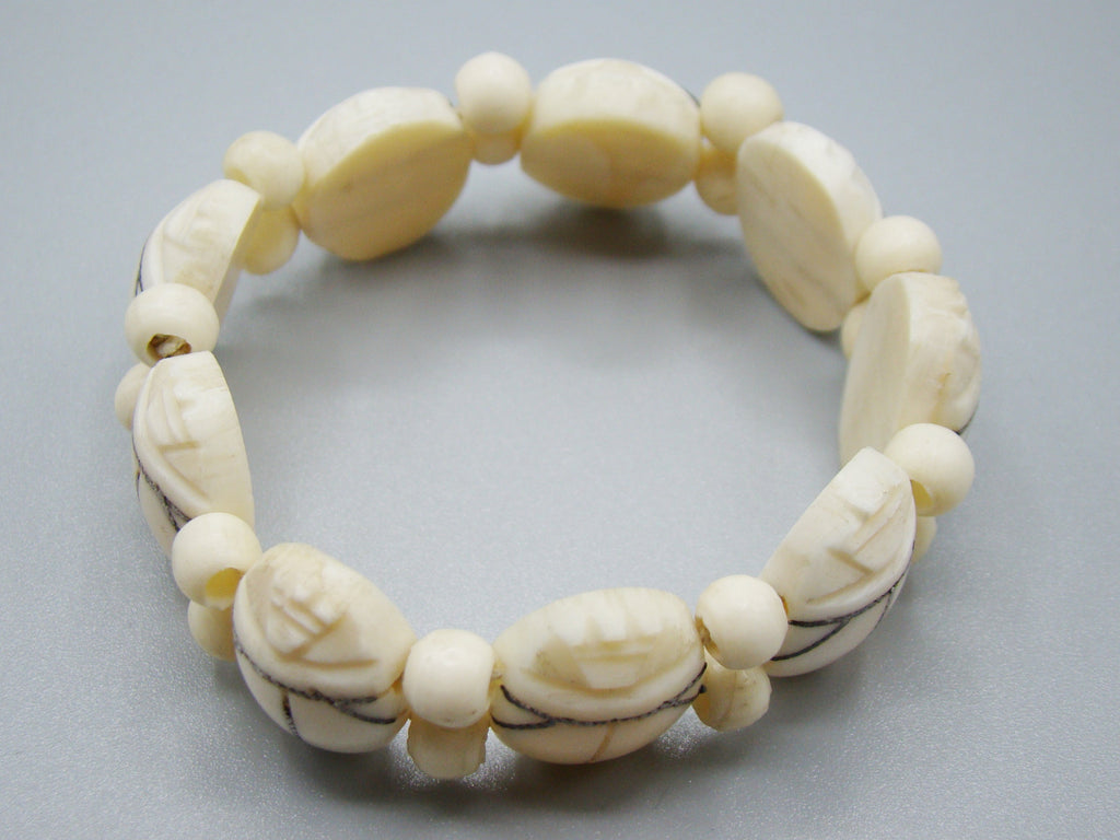 Antique Ivory, Natural Ivory, Ivory Bracelet, Mediterranean Ivory, handcarved Ivory, Asien Ivory, Elephant Ivory