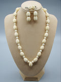 Antique Ivory, Natural Ivory, Ivory Necklace, Mediterranean Ivory, handcarved Ivory, Asien Ivory, Elephant Ivory, Ivory Chain, Ivory Earrings, Angel skin