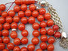 antique coral, natural coral, undyed coral, dark red coral, blood red coral, Italian coral, pacific coral, Sardinian Coral, Coral beads, Coral Rosary beads, Coral chain, Coral necklace, sea coral, aka coral, silver 800 clasp