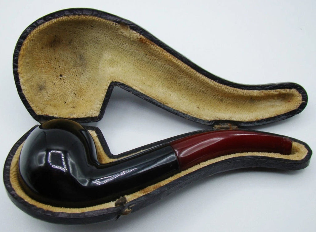 Old Real Antique Amber Bakelite Faturan Hookah Mouthpiece - Kingdom of Antique Arts