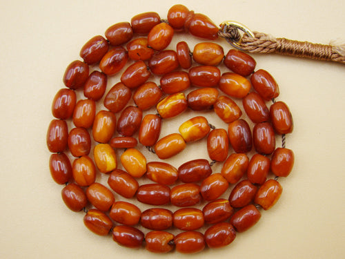 baltic amber, amber, antique, amber beads, egg Yolk, amber chain, Rosary beads, مسبحة, Masbaha, Muslim prayer beads حبيت الدورة ,العنبر الهندى, Rosary, Sterling Silver, Tassel, natural amber