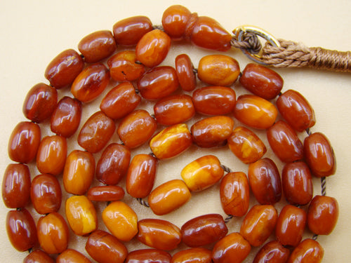baltic amber, amber, antique, amber beads, egg Yolk, amber chain, Rosary beads, مسبحة, Masbaha, Muslim prayer beads حبيت الدورة ,العنبر الهندى, Rosary, Sterling Silver, Tassel, natural amber