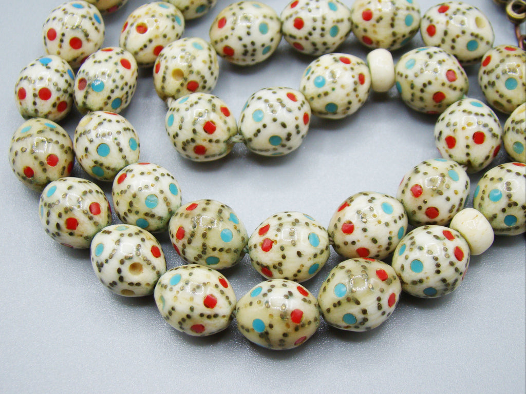 Antique Ivory, Natural Ivory, Mediterranean Ivory, handcarved Ivory, Asien Ivory, Elephant Ivory, Ivory Chain, Ivory necklace, Ivory Rosary, Rosary beads, مسبحة, Masbaha, Muslim prayer beads, Sterling Silver