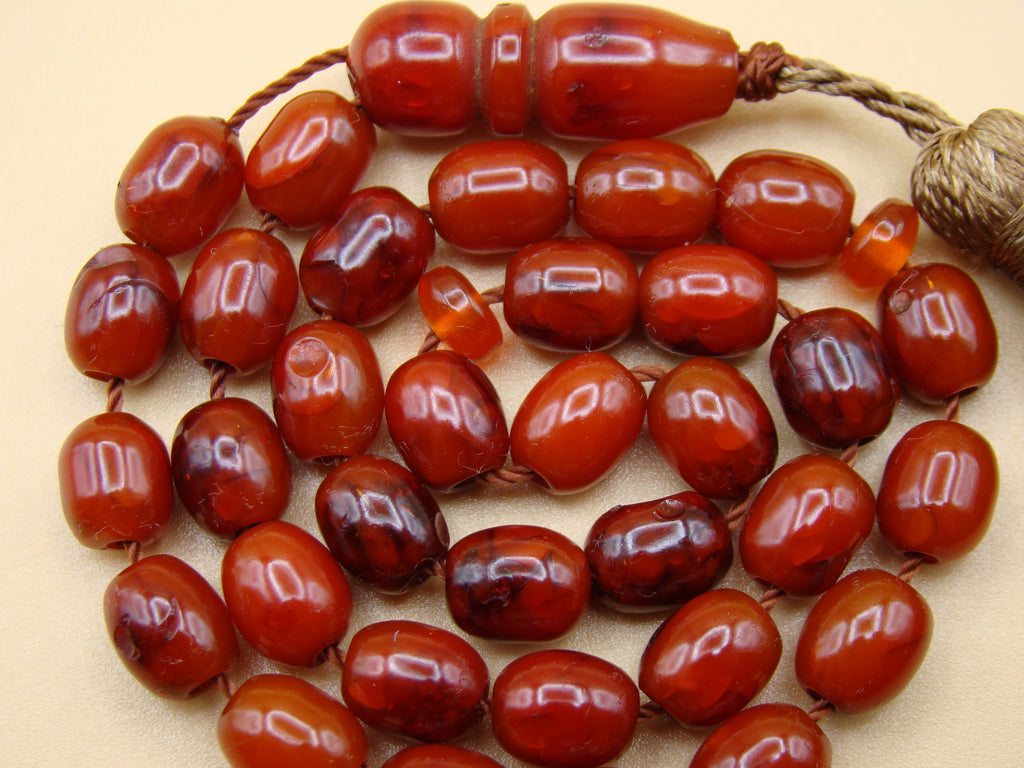 baltic amber, amber, antique, amber beads, egg Yolk, amber chain, Rosary beads, مسبحة, Masbaha, Muslim prayer beads حبيت الدورة ,العنبر الهندى, Rosary, Sterling Silver, Tassel, natural amber