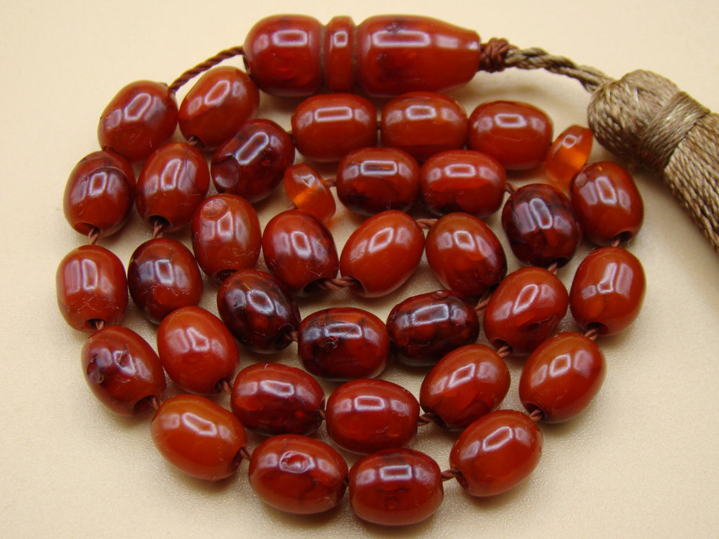 baltic amber, amber, antique, amber beads, egg Yolk, amber chain, Rosary beads, مسبحة, Masbaha, Muslim prayer beads حبيت الدورة ,العنبر الهندى, Rosary, Sterling Silver, Tassel, natural amber