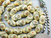 Antique Ivory, Natural Ivory, Mediterranean Ivory, handcarved Ivory, Asien Ivory, Elephant Ivory, Ivory Chain, Ivory necklace, Ivory Rosary, Rosary beads, مسبحة, Masbaha, Muslim prayer beads, Sterling Silver