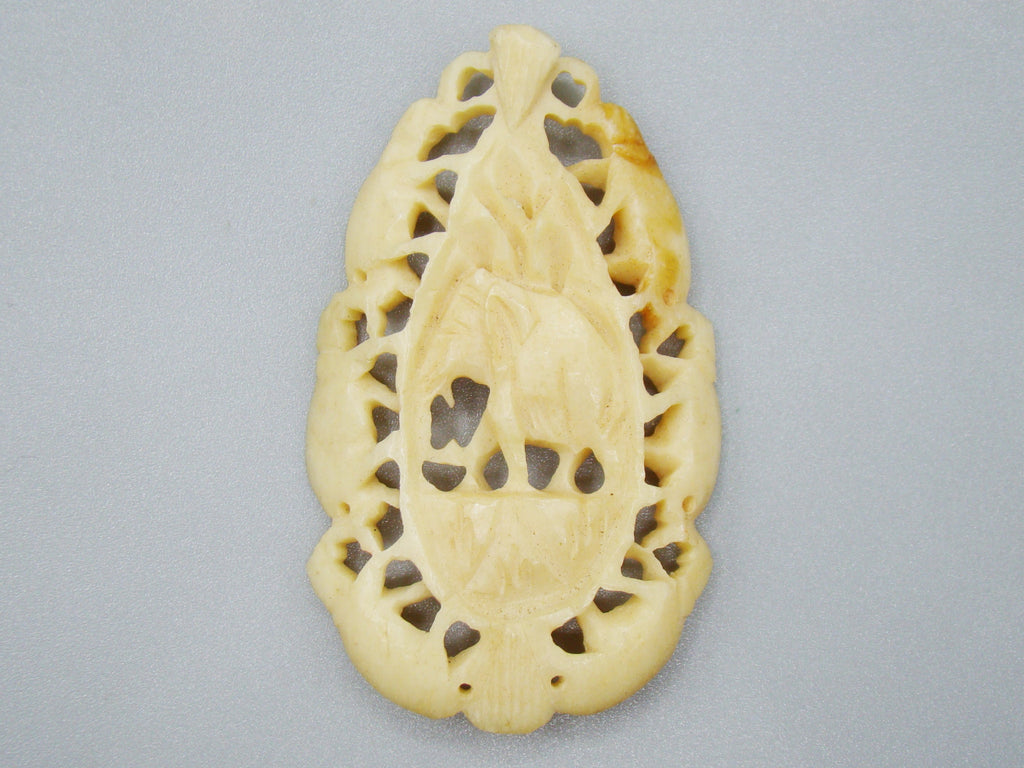 Antique Natural Bone Pendant - Kingdom of Antique Arts