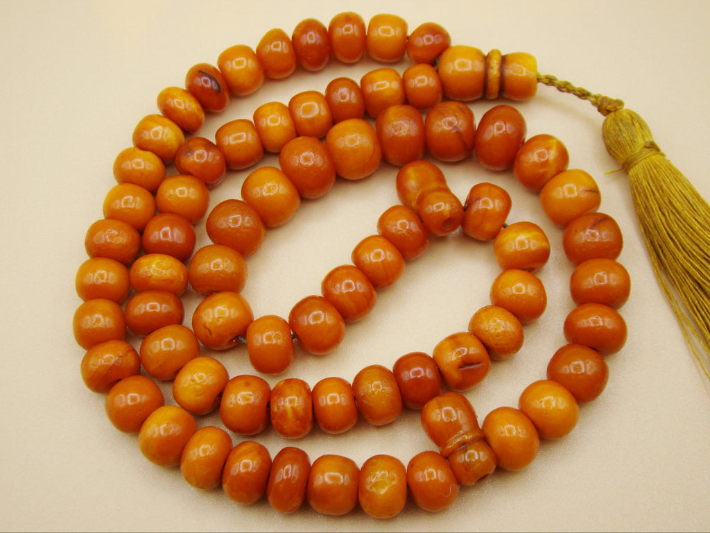 baltic amber, amber, antique, amber beads, egg Yolk, amber chain, Rosary beads, مسبحة, Masbaha, Muslim prayer beads حبيت الدورة ,العنبر الهندى, Rosary, Sterling Silver, Tassel, natural amber