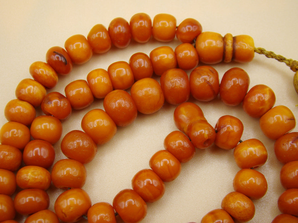 baltic amber, amber, antique, amber beads, egg Yolk, amber chain, Rosary beads, مسبحة, Masbaha, Muslim prayer beads حبيت الدورة ,العنبر الهندى, Rosary, Sterling Silver, Tassel, natural amber
