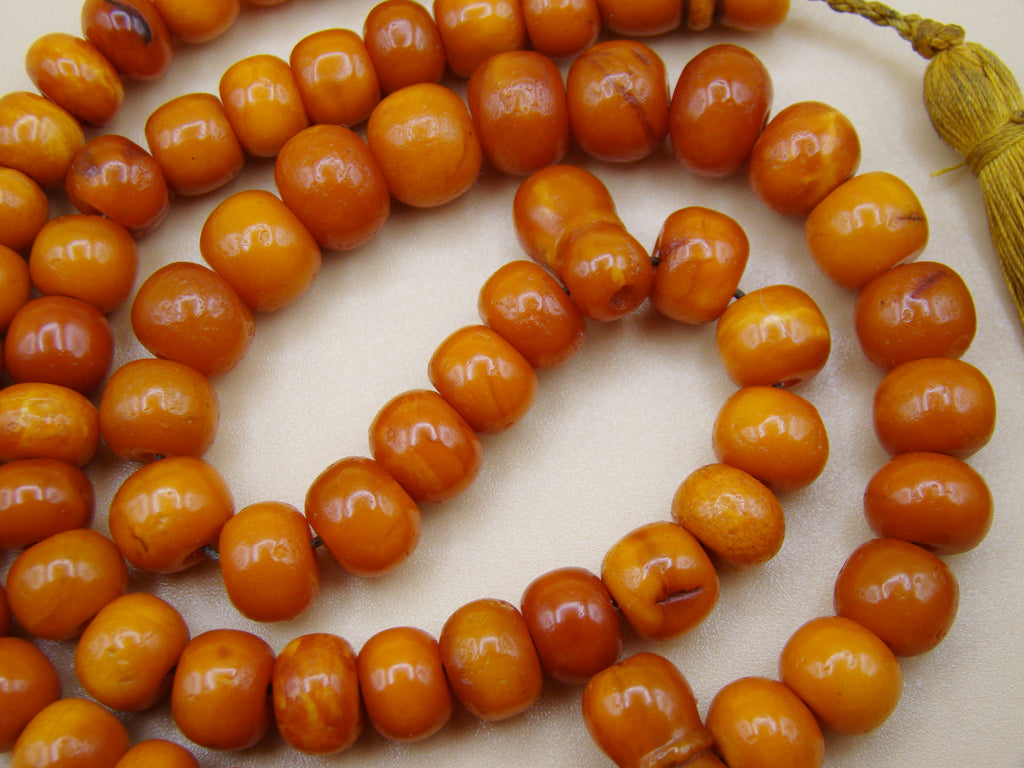 baltic amber, amber, antique, amber beads, egg Yolk, amber chain, Rosary beads, مسبحة, Masbaha, Muslim prayer beads حبيت الدورة ,العنبر الهندى, Rosary, Sterling Silver, Tassel, natural amber