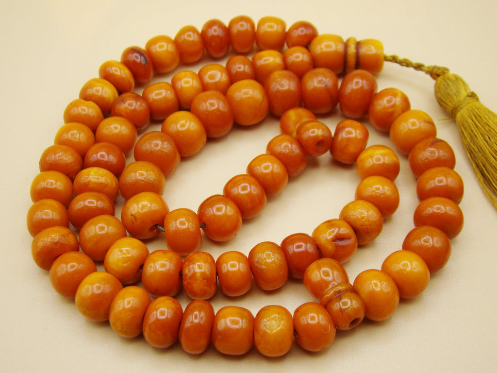 baltic amber, amber, antique, amber beads, egg Yolk, amber chain, Rosary beads, مسبحة, Masbaha, Muslim prayer beads حبيت الدورة ,العنبر الهندى, Rosary, Sterling Silver, Tassel, natural amber