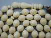 Antique Ivory, Natural Ivory, Mediterranean Ivory, handcarved Ivory, Asien Ivory, Elephant Ivory, Ivory Chain, Ivory necklace, Ivory Rosary, Rosary beads,  مسبحة, Masbaha, Muslim prayer beads, Sterling Silver