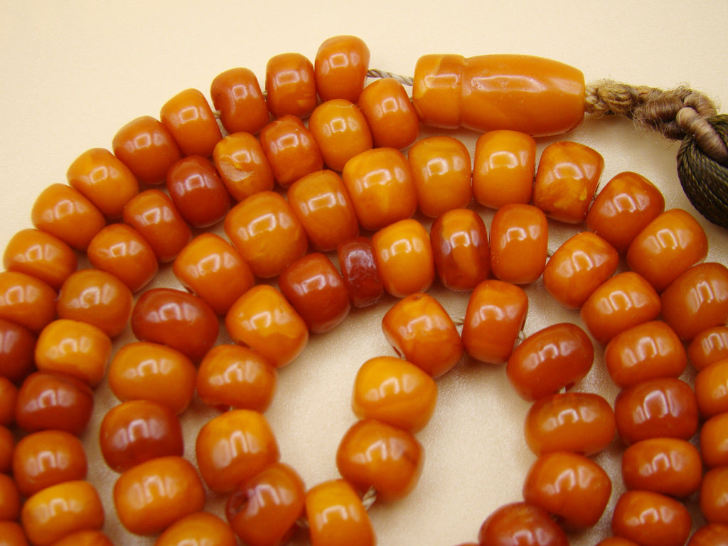 baltic amber, amber, antique, amber beads, egg Yolk, amber chain, Rosary beads, مسبحة, Masbaha, Muslim prayer beads حبيت الدورة ,العنبر الهندى, Rosary, Sterling Silver, Tassel, natural amber
