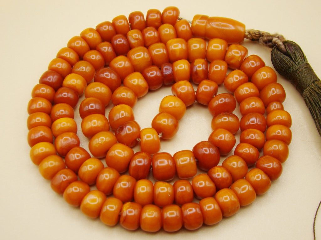 baltic amber, amber, antique, amber beads, egg Yolk, amber chain, Rosary beads, مسبحة, Masbaha, Muslim prayer beads حبيت الدورة ,العنبر الهندى, Rosary, Sterling Silver, Tassel, natural amber