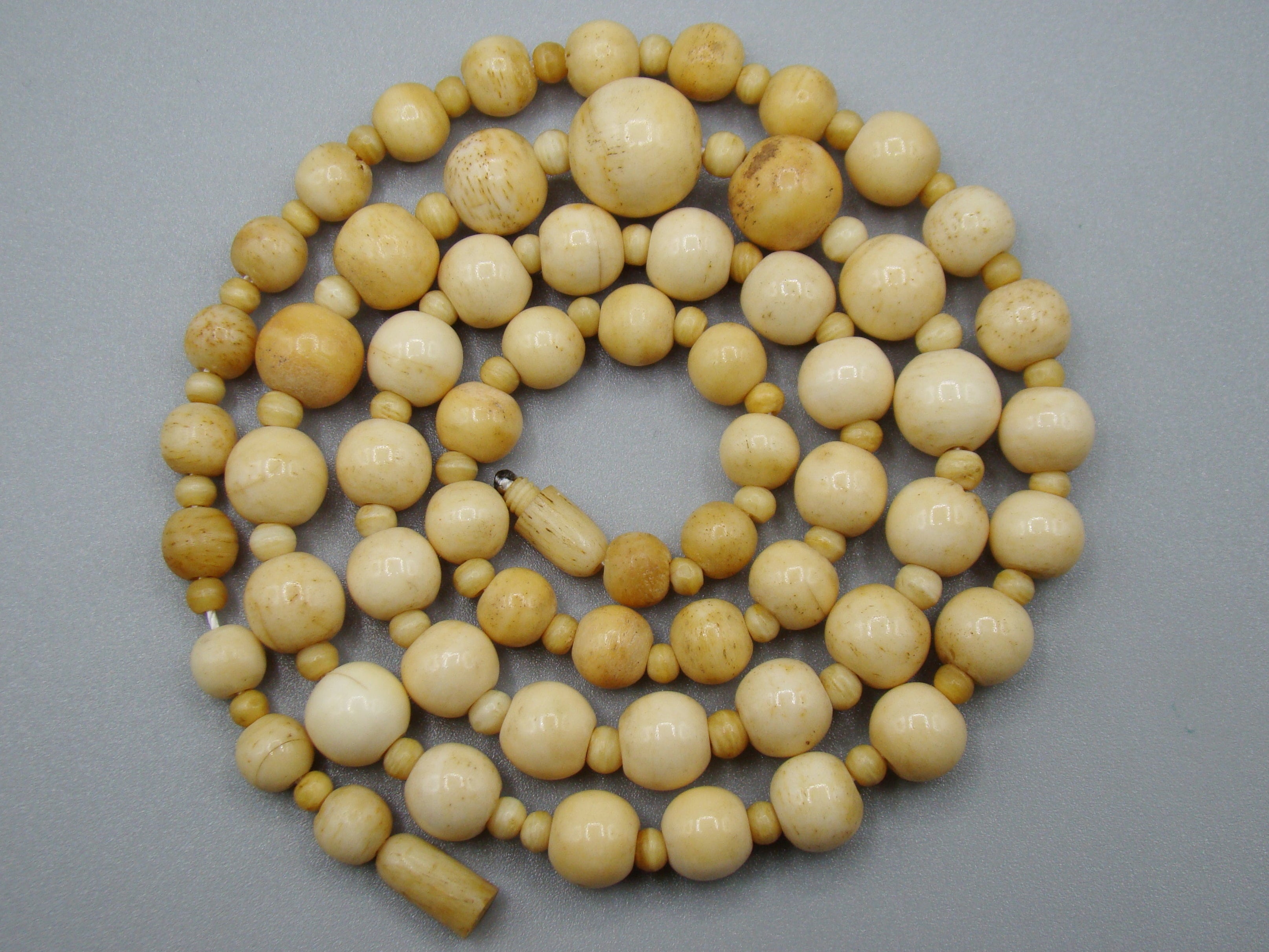 Antique Bone, Natural Bone, Animal bone, Bone necklace, Mediterranean bone, handcarved bone, Asien bone