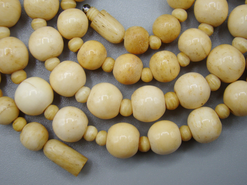 Antique Bone, Natural Bone, Animal bone, Bone necklace, Mediterranean bone, handcarved bone, Asien bone