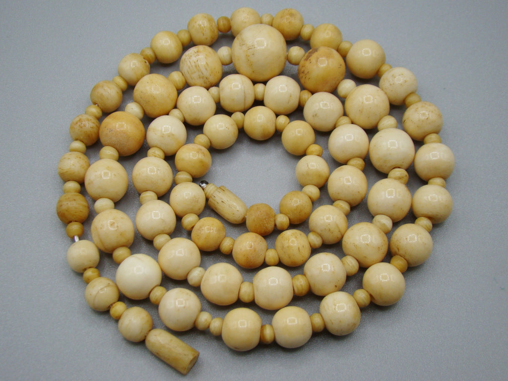 Antique Bone, Natural Bone, Animal bone, Bone necklace, Mediterranean bone, handcarved bone, Asien bone