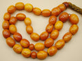 baltic amber, amber, antique, amber beads, egg Yolk, amber chain, Rosary beads, مسبحة, Masbaha, Muslim prayer beads حبيت الدورة ,العنبر الهندى, Rosary, Sterling Silver, Tassel, natural amber