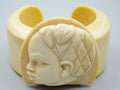Antique Ivory, Natural Ivory, Ivory Bracelet, Mediterranean Ivory, handcarved Ivory, Asien Ivory, Elephant Ivory