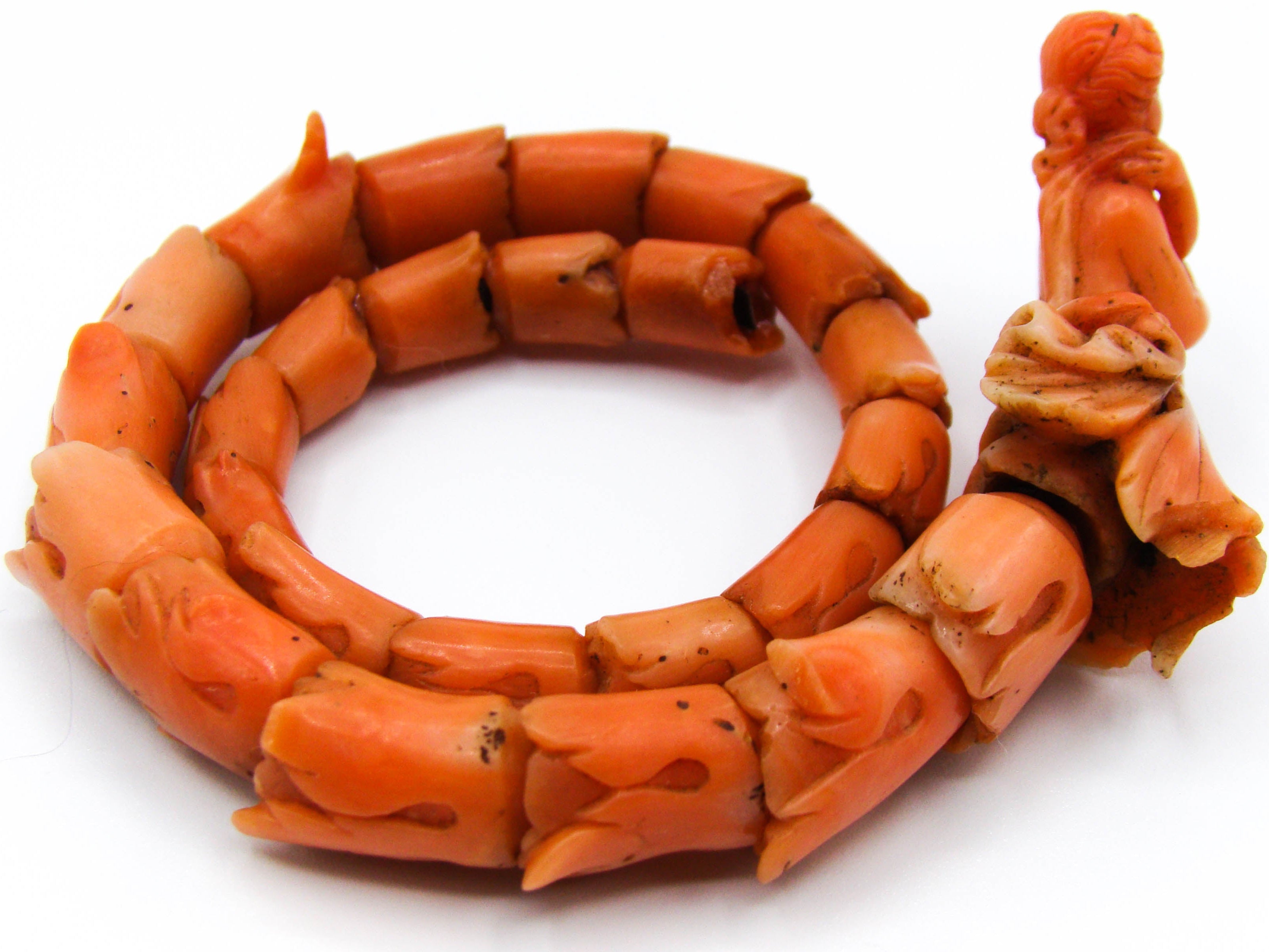 antique coral, natural coral, undyed coral, salmon coral, Italian coral, pacific coral, Sardinian Coral, sea coral, Mediterranean coral, Mediterranean bracelet, Mediterranean salmon, coral bracelet, handcarved coral, coral bracelet