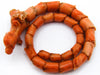 antique coral, natural coral, undyed coral, salmon coral, Italian coral, pacific coral, Sardinian Coral, sea coral, Mediterranean coral, Mediterranean bracelet, Mediterranean salmon, coral bracelet, handcarved coral, coral bracelet