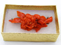 antique coral, natural coral, undyed coral, dark red coral, blood red coral, Italian coral, pacific coral, Sardinian Coral, red coral, sea coral, Mediterranean coral, Mediterranean brooch, coral brooch, handcarved, aka red, sterling silver