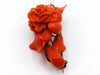 antique coral, natural coral, undyed coral, dark red coral, blood red coral, Italian coral, pacific coral, Sardinian Coral, red coral, sea coral, Mediterranean coral, Mediterranean brooch, coral brooch, handcarved, aka red, sterling silver