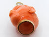 antique coral, natural coral, undyed coral, dark salmon coral, Italian coral, pacific coral, Sardinian Coral, sea coral, Mediterranean pendant, Mediterranean coral, coral pendant, handcarved coral, 14 karat gold, Diamond, salmon pendant