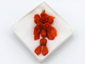 antique coral, natural coral, undyed coral, coral Pendant, dark red coral, blood red coral, Italian coral, pacific coral, Sardinian Coral, red coral, sea coral, Mediterranean pendant, Mediterranean coral, handcarved, aka red, handcarved, 14 karat gold, coral pendant