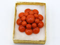 antique coral, natural coral, undyed coral, dark red coral, blood red coral, Italian coral, pacific coral, Sardinian Coral, red coral, sea coral, Mediterranean pendant, coral pendant, handcarved, aka red