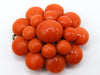 antique coral, natural coral, undyed coral, dark red coral, blood red coral, Italian coral, pacific coral, Sardinian Coral, red coral, sea coral, Mediterranean pendant, coral pendant, handcarved, aka red