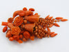 antique coral, natural coral, undyed coral, salmon coral, Italian coral, pacific coral, Sardinian Coral, sea coral, Mediterranean coral, Mediterranean brooch, Mediterranean salmon, handcarved coral, coral brooch, 14 karat gold, salmon brooch