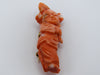 antique coral, natural coral, undyed coral, momo salmon coral, Italian coral, pacific coral, Sardinian Coral, sea coral, Mediterranean coral, Mediterranean brooch, coral brooch, Mediterranean momo coral, handcarved coral, momo coral, 14 karat Gold, salmon coral