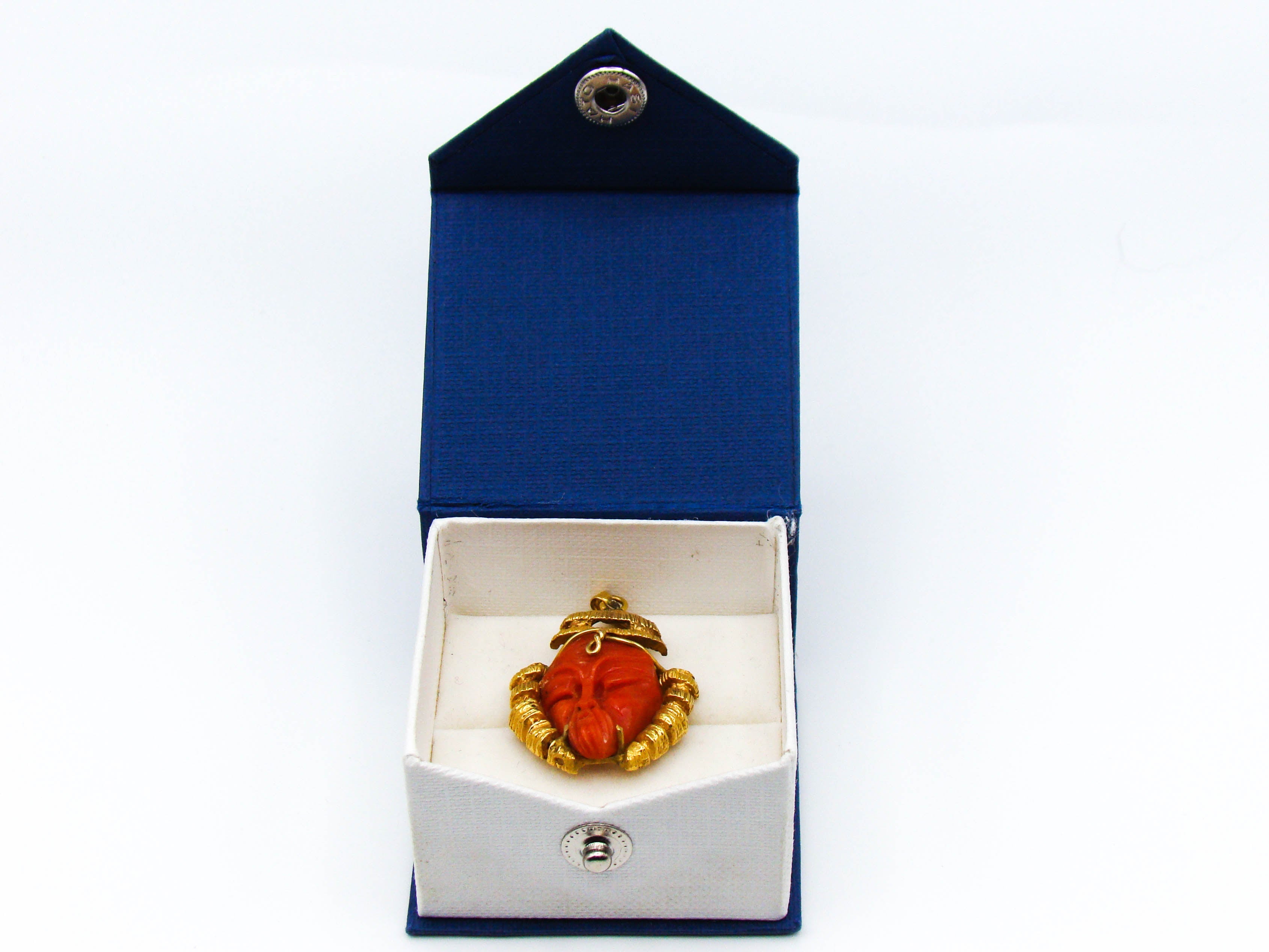 antique coral, natural coral, undyed coral, dark red coral, blood red coral, Italian coral, pacific coral, Sardinian Coral, red coral, sea coral, Mediterranean pendant, Mediterranean coral, handcarved, aka red, handcarved, 14 karat gold, coral pendant, aka red