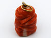 antique coral, natural coral, undyed coral, momo red coral, Italian coral, pacific coral, Sardinian Coral, sea coral, Mediterranean coral, Mediterranean pendant, coral pendant, Mediterranean momo coral, handcarved coral, momo coral, 18 karat Gold