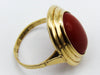 antique coral, natural coral, undyed coral, dark red coral, blood red coral, Italian coral, pacific coral, Sardinian Coral, Coral Ring, sea coral, aka coral, Gold 14 Karat
