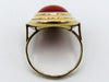 antique coral, natural coral, undyed coral, dark red coral, blood red coral, Italian coral, pacific coral, Sardinian Coral, Coral Ring, sea coral, aka coral, Gold 14 Karat