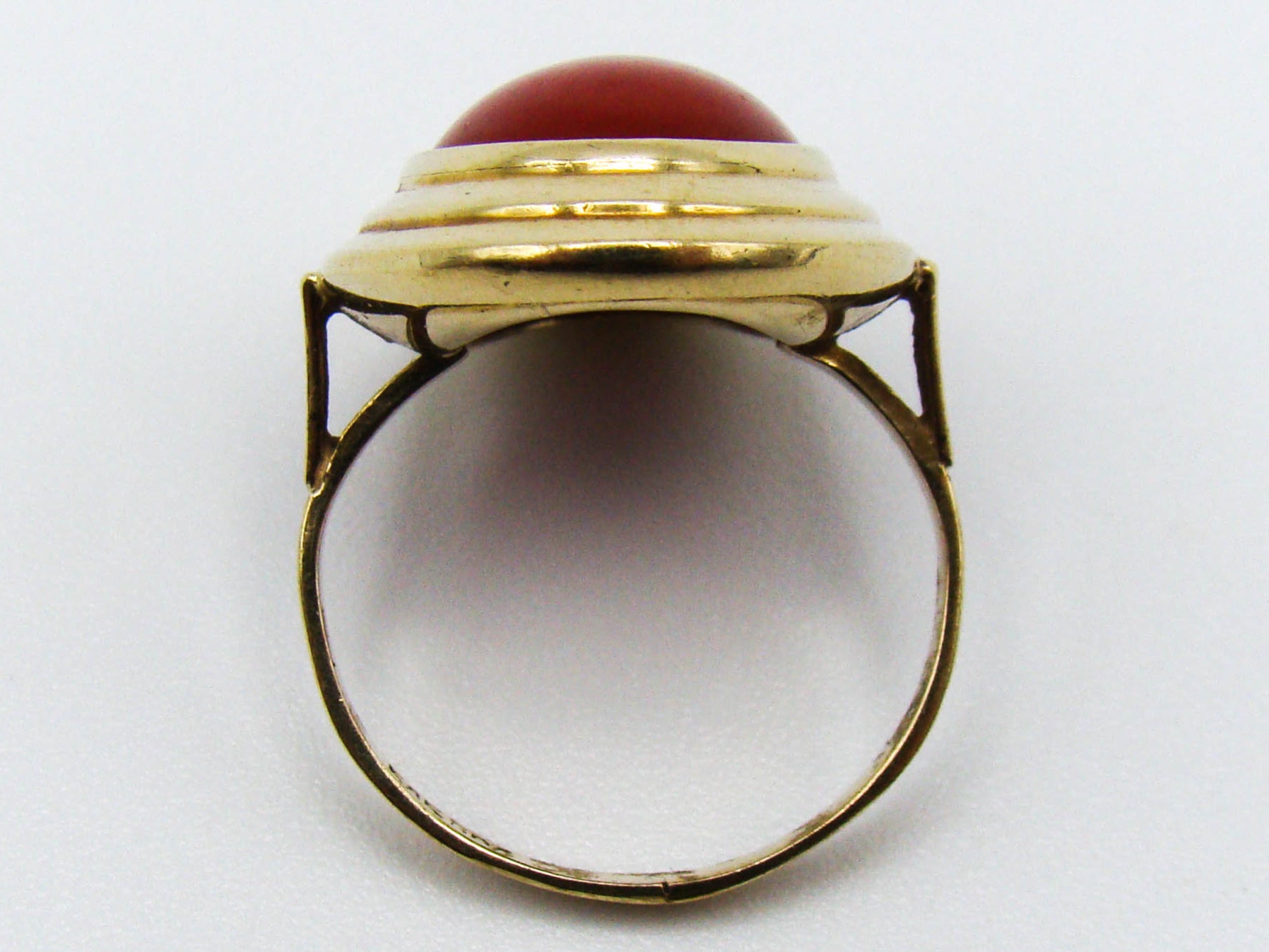 antique coral, natural coral, undyed coral, dark red coral, blood red coral, Italian coral, pacific coral, Sardinian Coral, Coral Ring, sea coral, aka coral, Gold 14 Karat